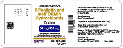 84677-052-60-sitagliptin Mtfm HCl 50.500mg 60ct-rev.0826.jpg (84677 052 60 Sitagliptin Mtfm HCl 50.500mg 60ct Rev.0826)